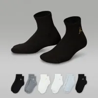 Nike Jordan Everyday Essentials Big дитячі Ankle шкарпетки (6 пар) колір чорний