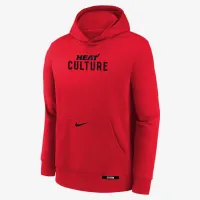 Miami Heat Club City Edition Big дитячі Nike NBA Pullover Толстовка з капюшоном колір червоний