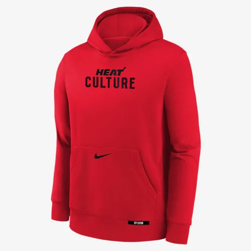 Miami Heat Club City Edition Big детские Nike NBA Pullover Толстовка с капюшоном цвет красный