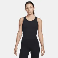 Nike One Fitted женская Dri-FIT Strappy Cropped Tank Top цвет черный
