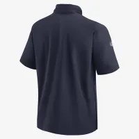 New England Patriots Sideline Coach чоловічі Nike NFL 1/2-Zip Short-Sleeve Hooded Куртка блакитний