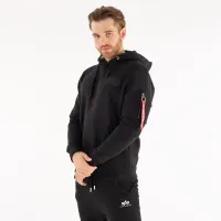 Кофта/футболка Alpha Industries Back Print Hoody Foil Print 178318FP373 - Чорна