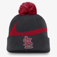 St. Louis Cardinals Peak мужские Nike MLB Cuffed Pom Beanie синий