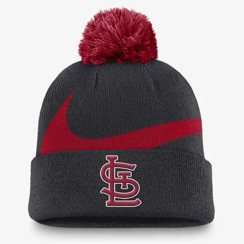 St. Louis Cardinals Peak чоловічі Nike MLB Cuffed Pom Beanie блакитний