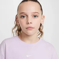 Nike Sportswear Essential Big детские (Girls') футболка цвет фиолетовый