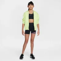 Nike Pro Swoosh Girls' Asymmetrical Sports Bra цвет черный