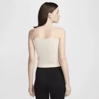 Nike Sportswear Chill Knit жіноча Tight Cami Tank колір коричневий