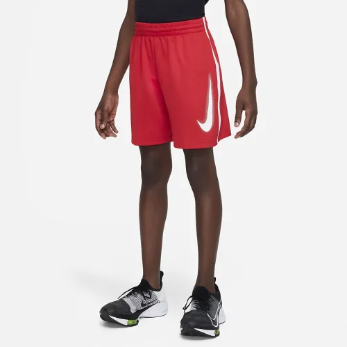 Nike Multi Big дитячі (для хлопчиків) Dri-FIT Graphic тренувальні шорти колір червоний