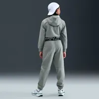 Nike Pro Fleece Big детские (Girls') Dri-FIT Full-Zip Толстовка с капюшоном цвет серый