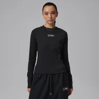 Nike Jordan Flight жіноча Long-Sleeve Top колір чорний