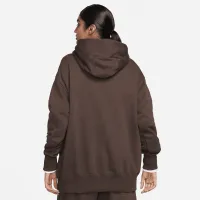 Nike Sportswear Phoenix Fleece женская оверсайз Pullover Толстовка с капюшоном цвет коричневый