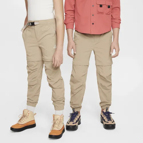 Nike ACG Repel Hike Big дитячі Convertible Pants колір коричневий