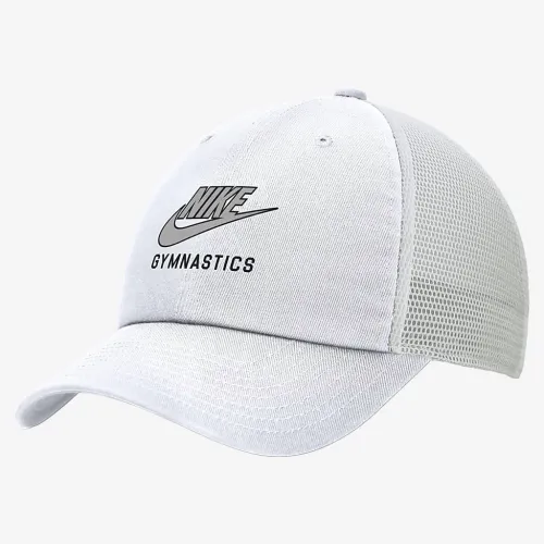 Nike Club Unstructuколір червоний Gymnastics Swoosh Trucker Cap колір білий