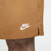 Nike Club мужские Woven Flow шорты цвет коричневый