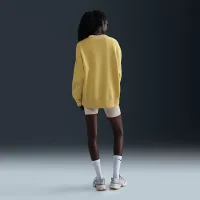 Nike Sportswear Phoenix Fleece женская оверсайз Graphic Crew-Neck свитшот Yellow
