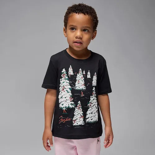 Nike Jordan Little детские Winterland футболка цвет черный