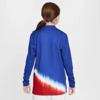 USMNT 2024 Stadium Away Big детские Nike Dri-FIT Soccer Long-Sleeve Replica Jersey синий