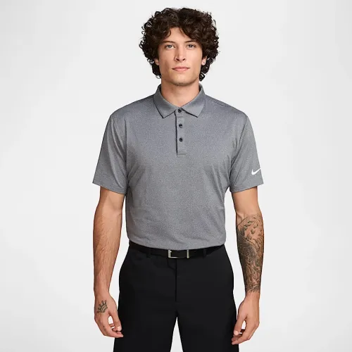 Nike Tour мужские Dri-FIT Heatheцвет красный для гольфа Polo цвет черный
