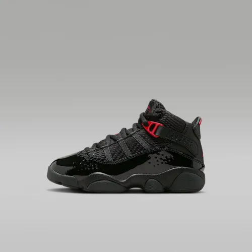 Nike Jordan 6 Rings Little дитячі Кросівки колір чорний