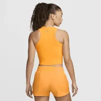 Nike One Fitted жіноча Dri-FIT Cropped Tank Top Yellow