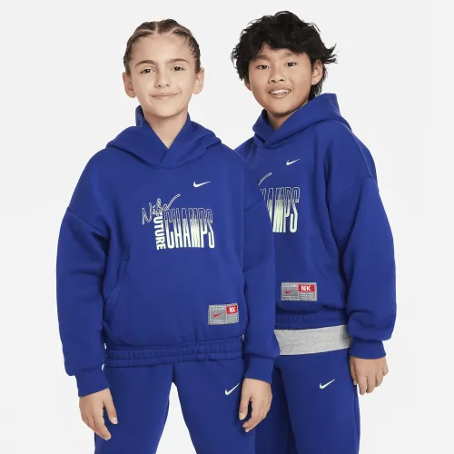 Nike Culture of баскетбольні Big дитячі Pullover Fleece Толстовка з капюшоном блакитний