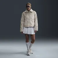 Nike Sportswear Essential жіноча Loose Printed Faux Fur Куртка колір коричневий