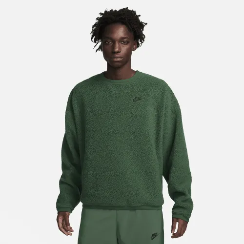 Nike Club Fleece мужские Winterized Crew цвет зеленый