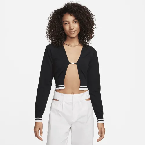 Nike Sportswear жіноча Long-Sleeve Knit Cardigan колір чорний