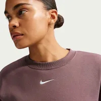 Nike Sportswear Phoenix Fleece женская оверсайз Crew-Neck свитшот цвет фиолетовый