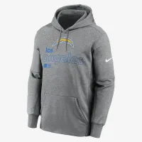 Los Angeles Chargers Men’s Nike Therma NFL Pullover Толстовка з капюшоном колір сірий