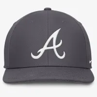 Atlanta Braves Pro мужские Nike Dri-FIT MLB Adjustable Hat цвет серый