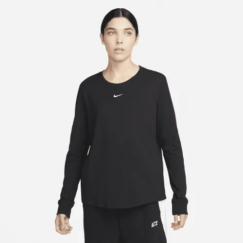 Nike Sportswear Premium Essentials женская Long-Sleeve футболка цвет черный