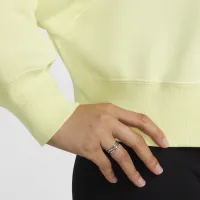 Nike Sportswear Phoenix Fleece женская Over-оверсайз Crew-Neck Graphic свитшот цвет зеленый