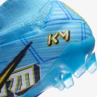 Nike Zoom Mercurial Superfly 9 Elite KM FG Firm-Ground High-Top футбольні бутси блакитний