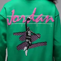 Nike Jordan Brooklyn Fleece жіноча Crew-Neck світшот колір зелений