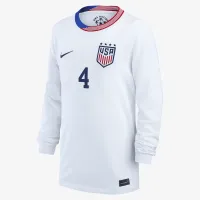 Naomi Girma USWNT 2024 Stadium Away Bid дитячі Nike Dri-FIT Soccer Jersey колір білий