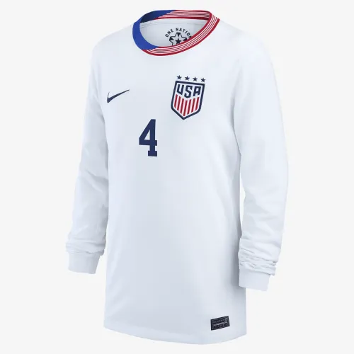 Naomi Girma USWNT 2024 Stadium Away Bid дитячі Nike Dri-FIT Soccer Jersey колір білий