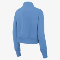 Tennessee Titans Rewind Phoenix женская Nike NFL Cropped 1/4-Zip Crew синий