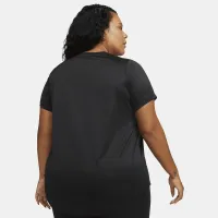 Nike Dri-FIT женская футболка (большие размеры) цвет черный