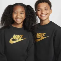 Nike Sportswear Club Fleece Big детские Crew-Neck свитшот цвет черный
