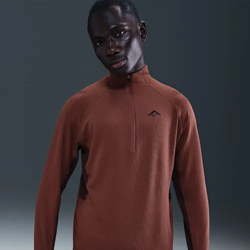 Nike Trail чоловічі Dri-FIT 1/2-Zip Mid Layer Top колір коричневий