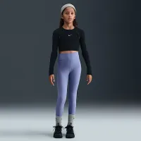 Nike One Big дитячі (Girls') Dri-FIT З високою талією лосіни блакитний
