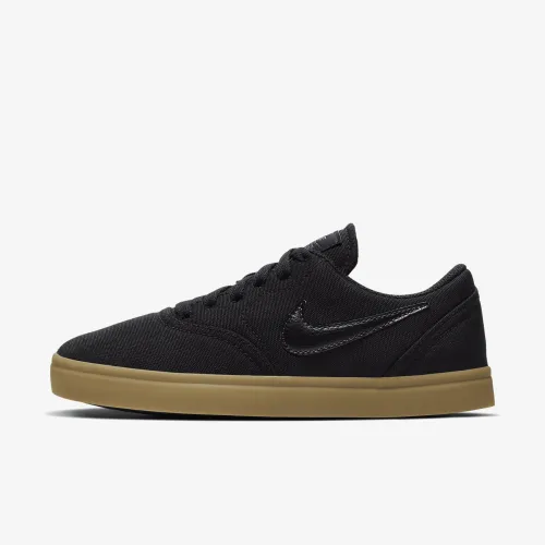 Nike SB Check Canvas Big детские Skate Кроссовки цвет черный