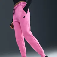 Nike Sportswear Tech Fleece женская Mid-Rise Joggers Pink