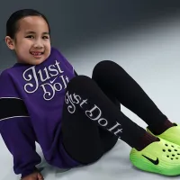 Nike Varsity Prep Little детские Pullover Толстовка с капюшоном and лосины набор цвет черный