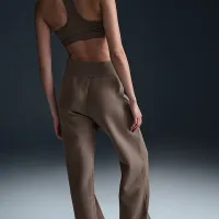 Nike Sportswear Phoenix Fleece жіноча З високою талією Wide-Leg Sweatpants колір коричневий