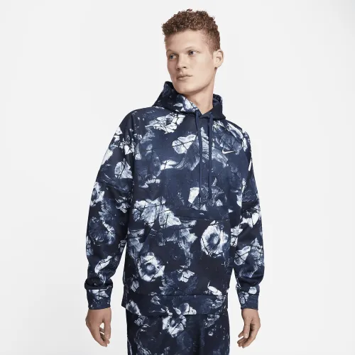 Nike Therma-FIT чоловічі Pullover Fitness Толстовка з капюшоном блакитний