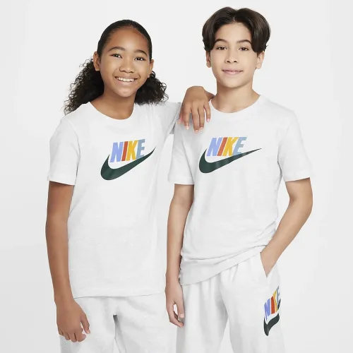 Nike Sportswear Big детские футболка цвет коричневый