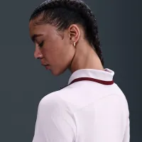 Nike Tour женская Dri-FIT Short-Sleeve для гольфа Polo цвет фиолетовый