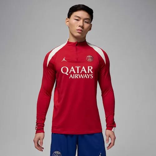 Nike Paris Saint-Germain Strike Fourth чоловічі Jordan Dri-FIT Soccer Knit Drill Top колір червоний
